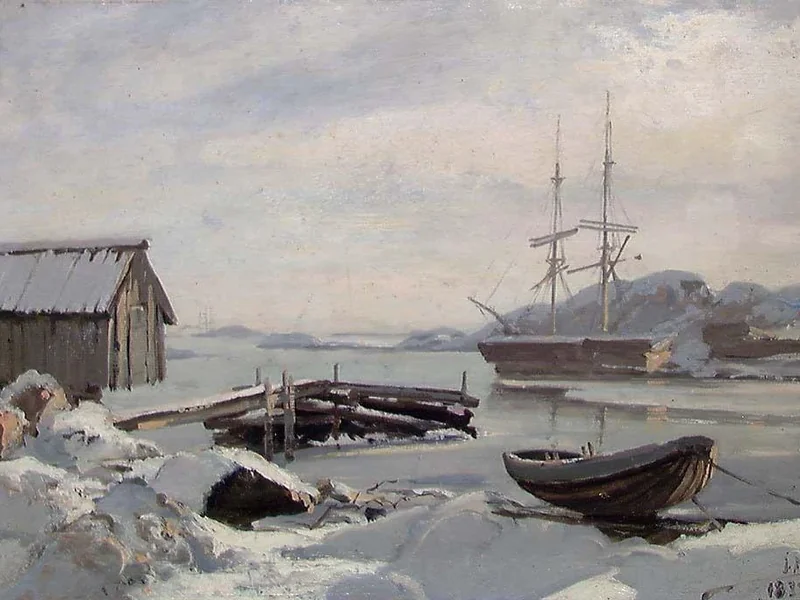 1835-Johan Nielsen - Da Koholmen vicino a Kristiansand